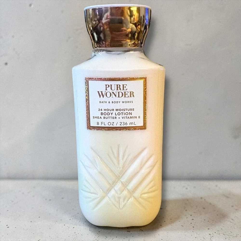 Bath & Body Works Pure Wonder Body Lotion 8oz Shea Butter Vitamin E Moisturizer‎